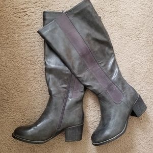 Torrid Gray Knee High Boots - New